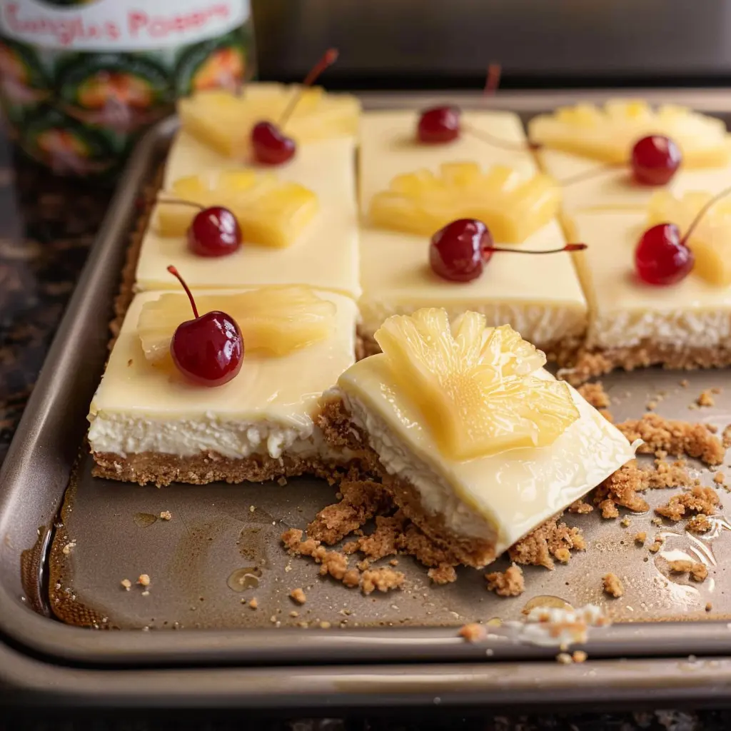 Easy Healthy Dessert Recipes: Greek Yogurt Pineapple Bars That Satisfy 9 Creamy pineapple bars made with Greek yogurt and graham crackers